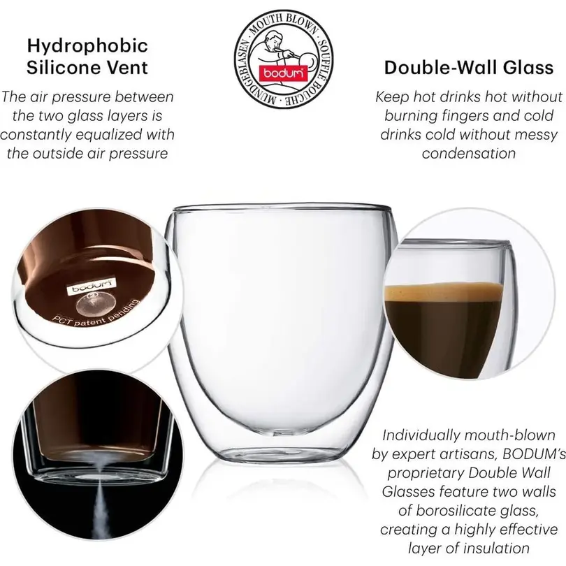 Teeglas 2er-Set Bodum