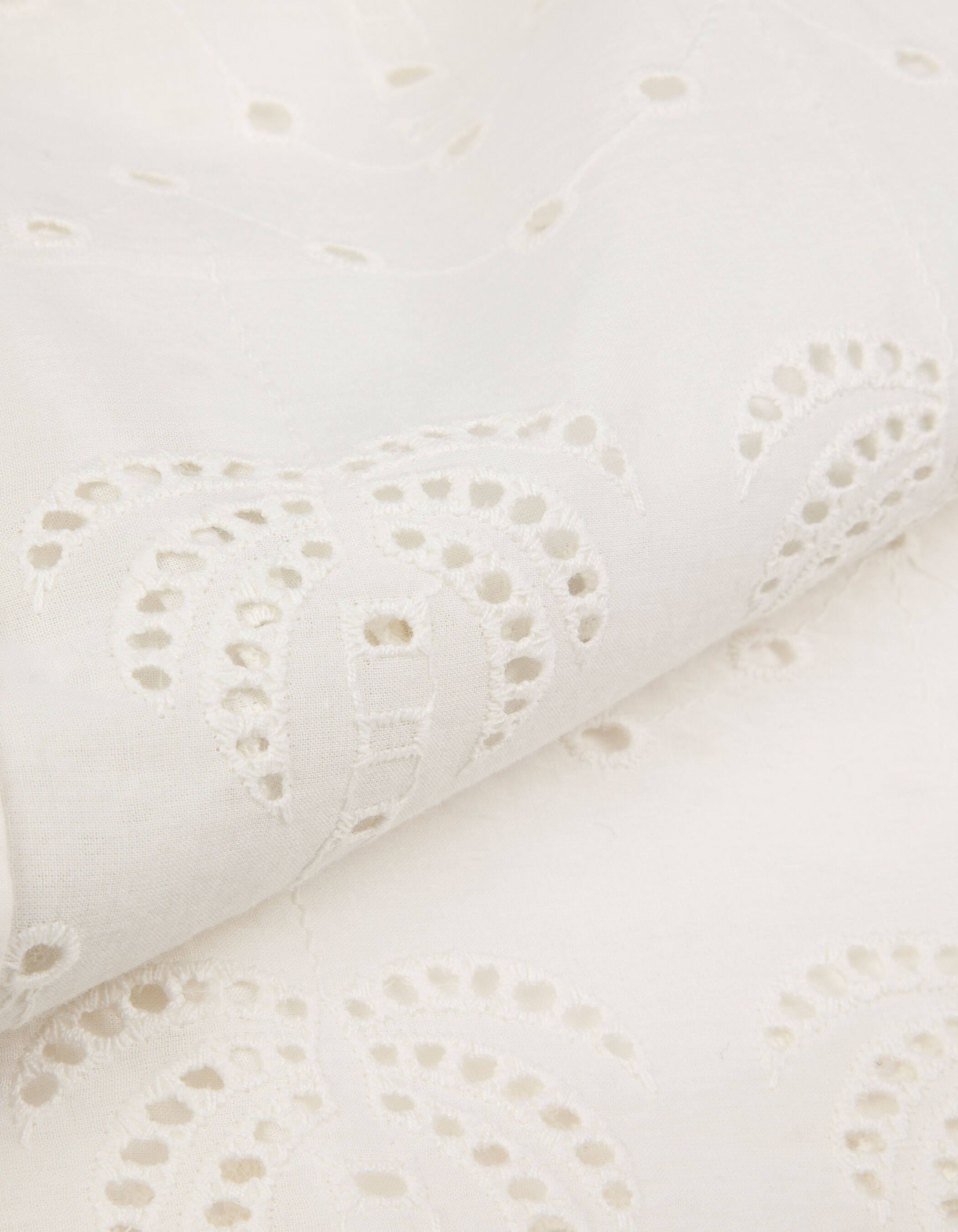 Chemise blanche broderie anglaise palmiers Femme
