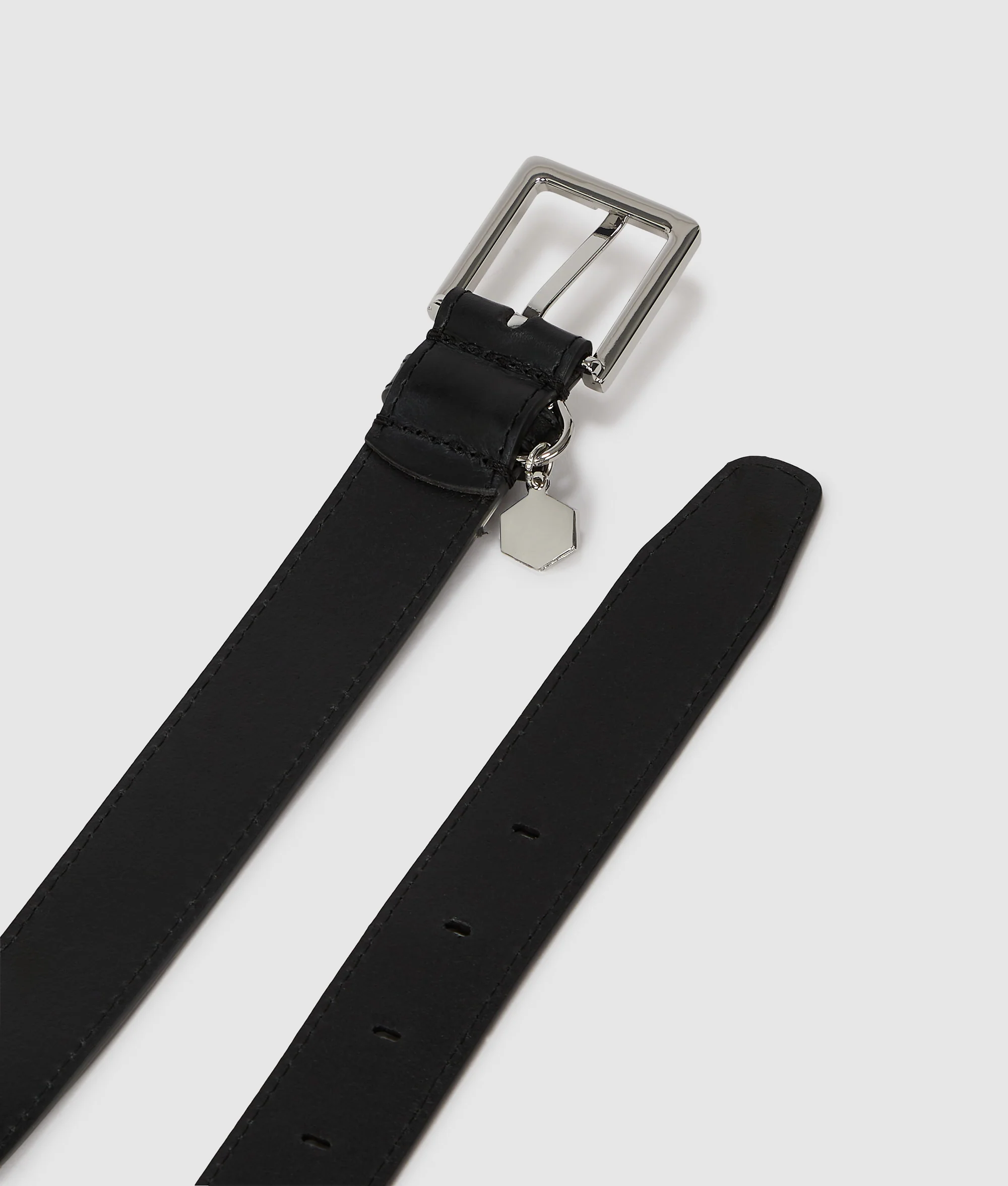 Logo charm belt