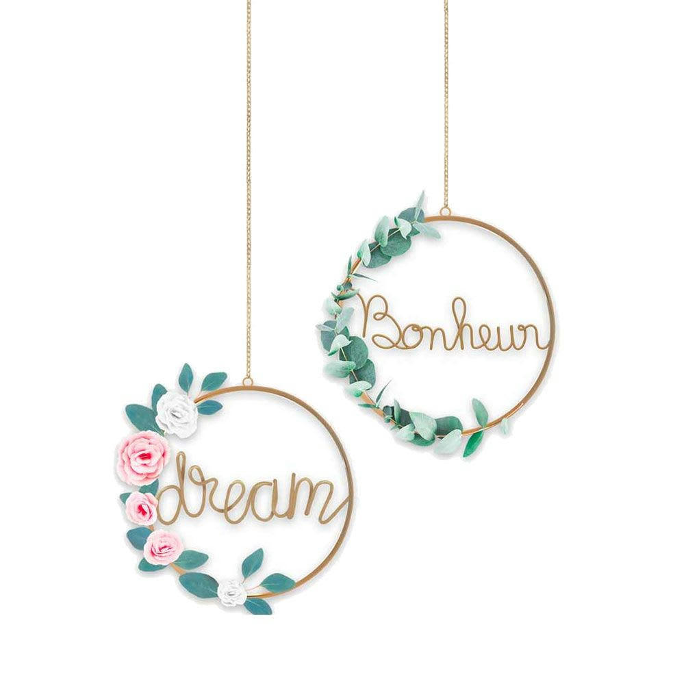 DREAM - Autocollant mural bonheur et dream 43x42,5cm