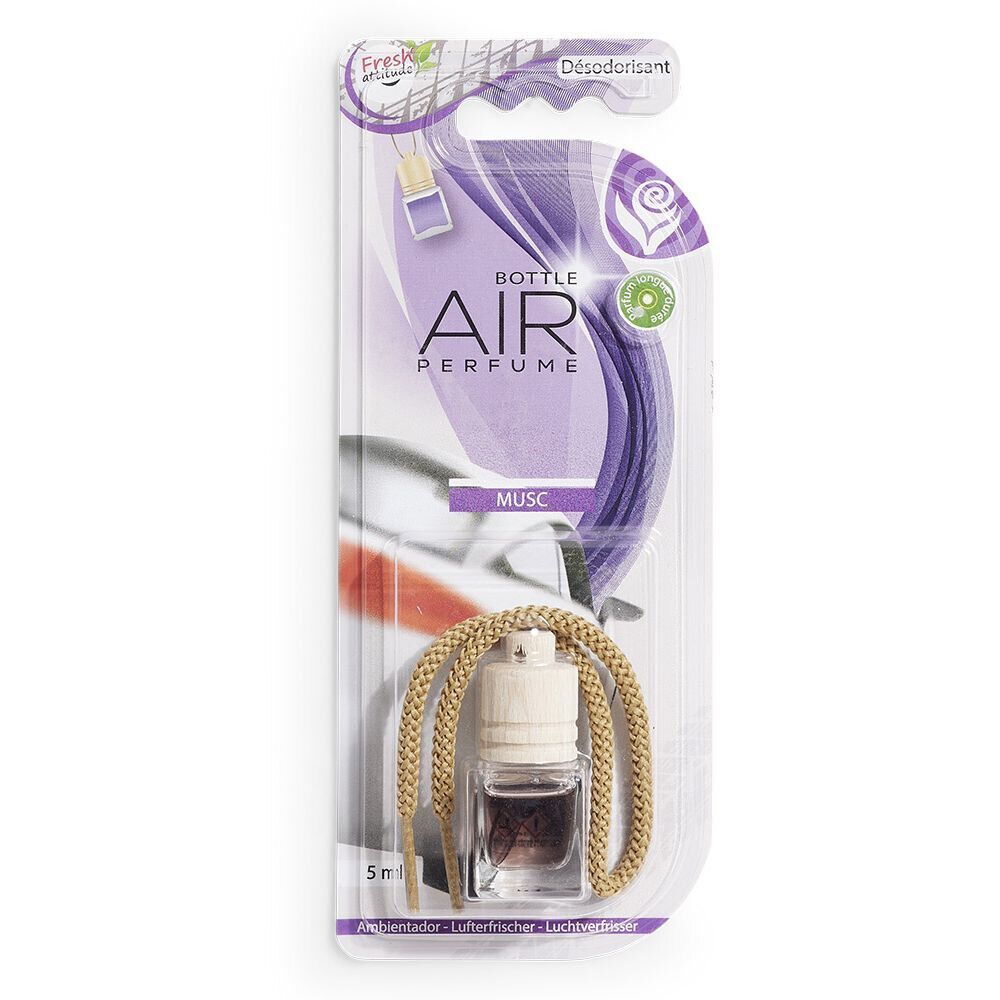 Désodorisant voiture bouteille senteur musc 5ml