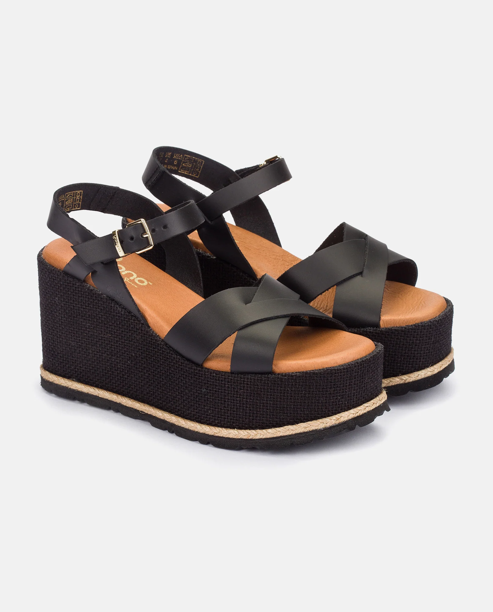 Sandalia plana Lanzarote 003 negro