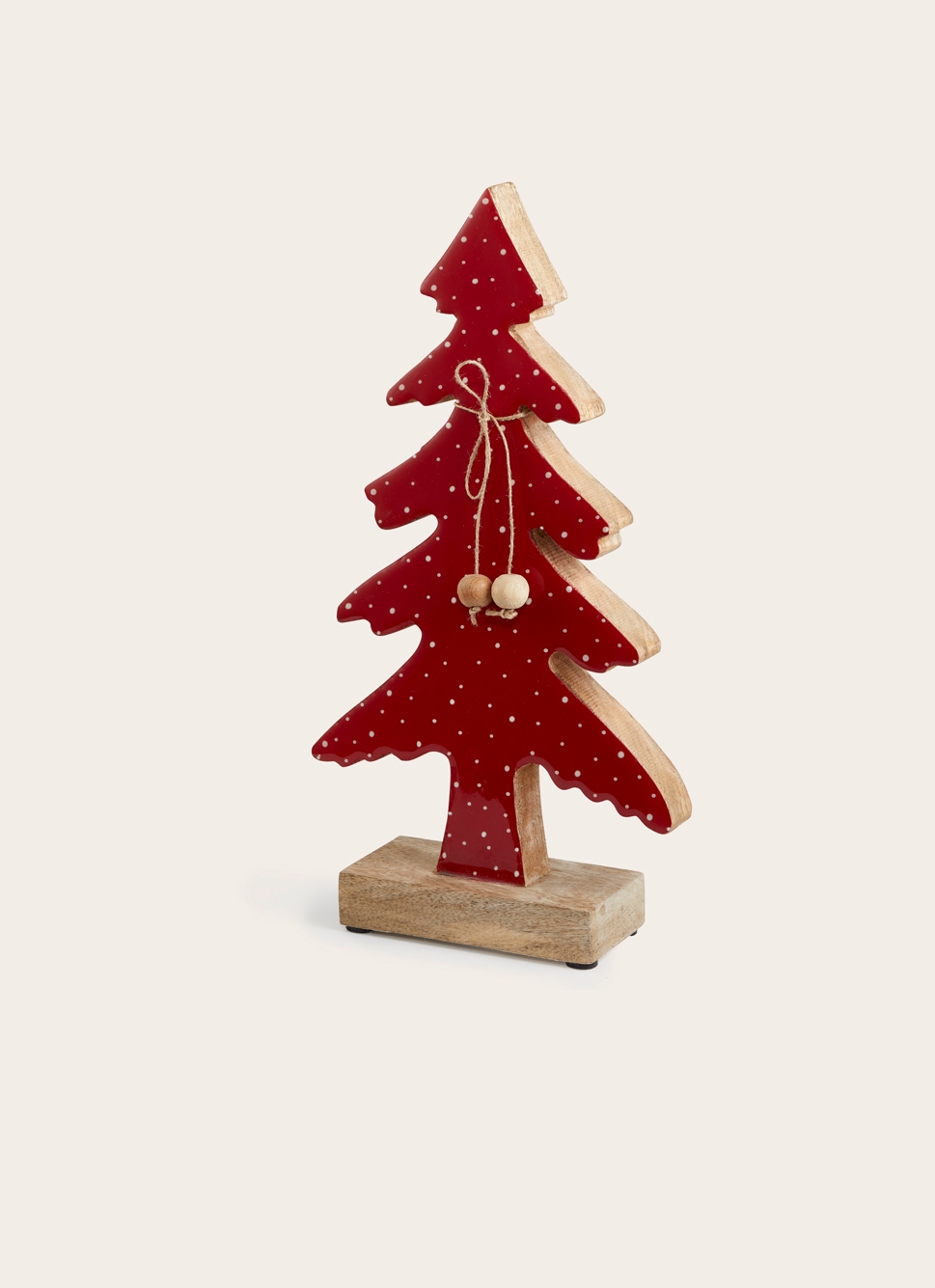 SAPIN EN BOIS LAQUÉ PEINT RUBIS