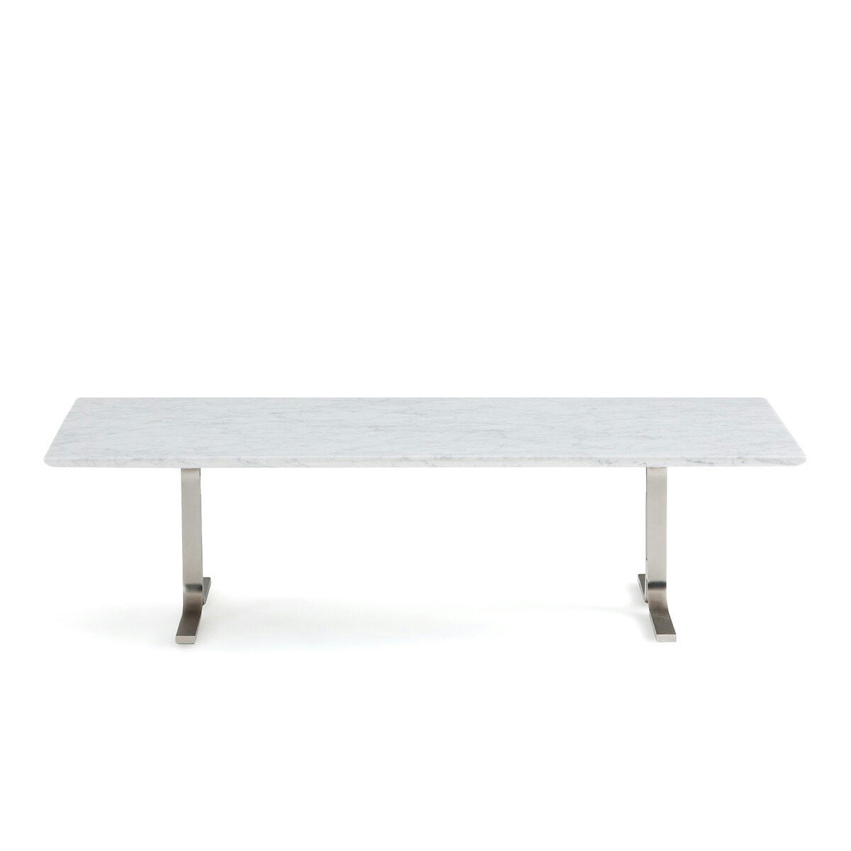 Table basse rectangulaire marbre et métal, Belno