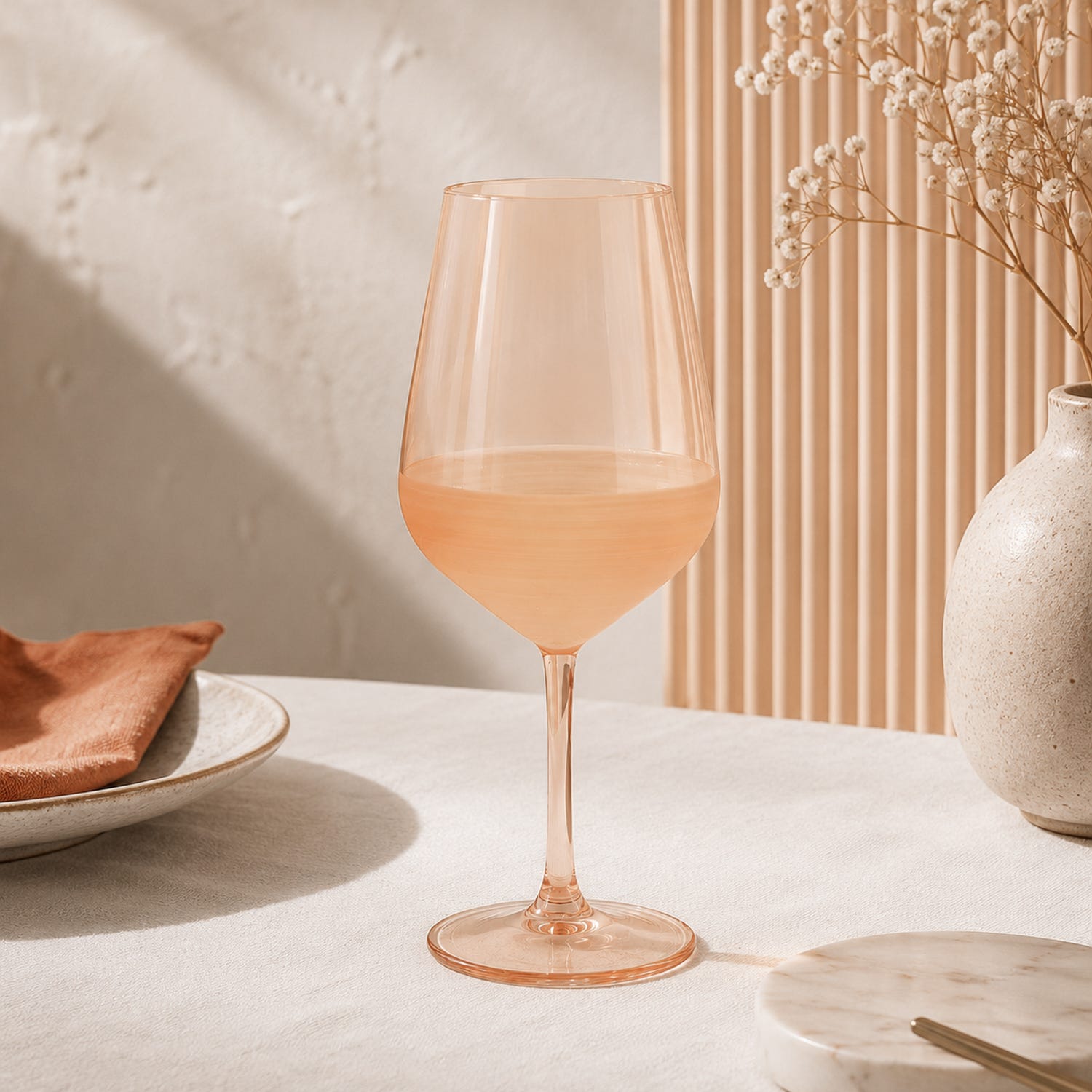 Calice vino vetro 490 ml arancione Blaze