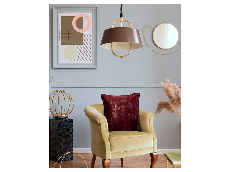 Poszewka dekoracyjna Oh My Chic45x45 cm bordowa