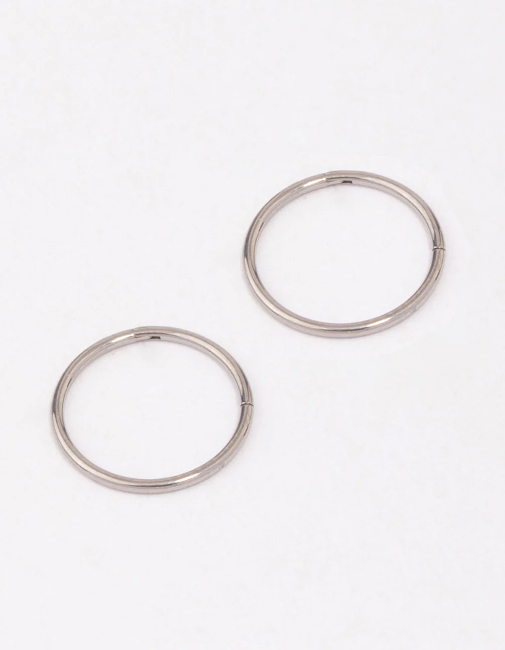 Titanium Fine Sleeper Earrings 10mm