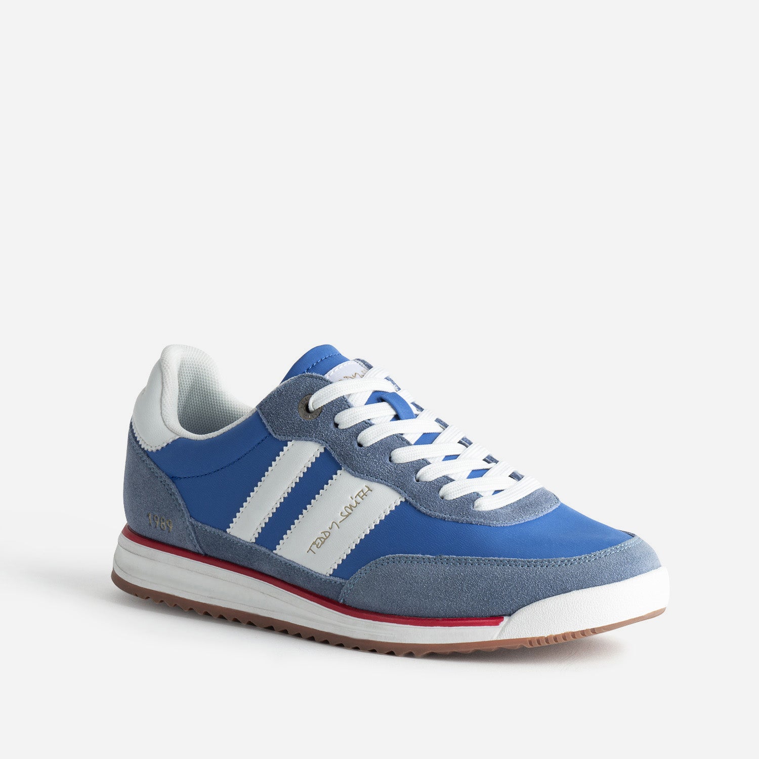 Tennis TEDDY SMITH bleue bi-matière