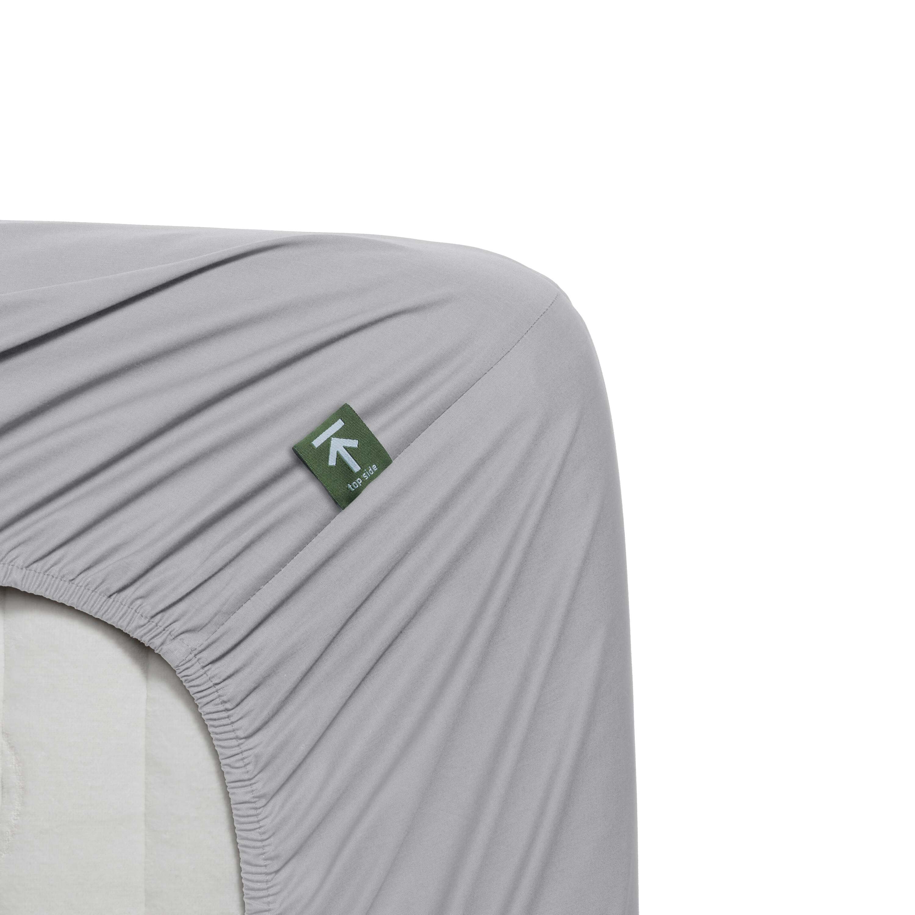 Beddinghouse Percale katoen - Hoeslaken - 180x220 - Licht grijs