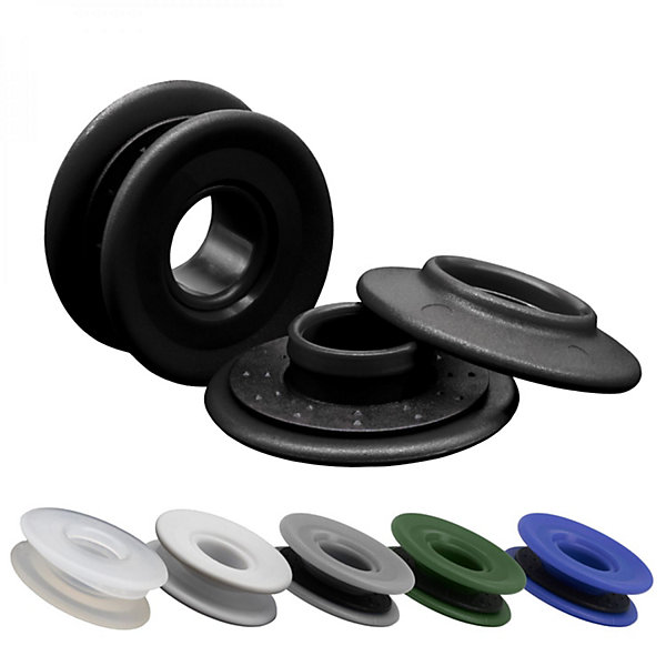 Lot de 100 oeillets à clipser pour bâche à bulles ou autres types de bâches- Noir - Linxor