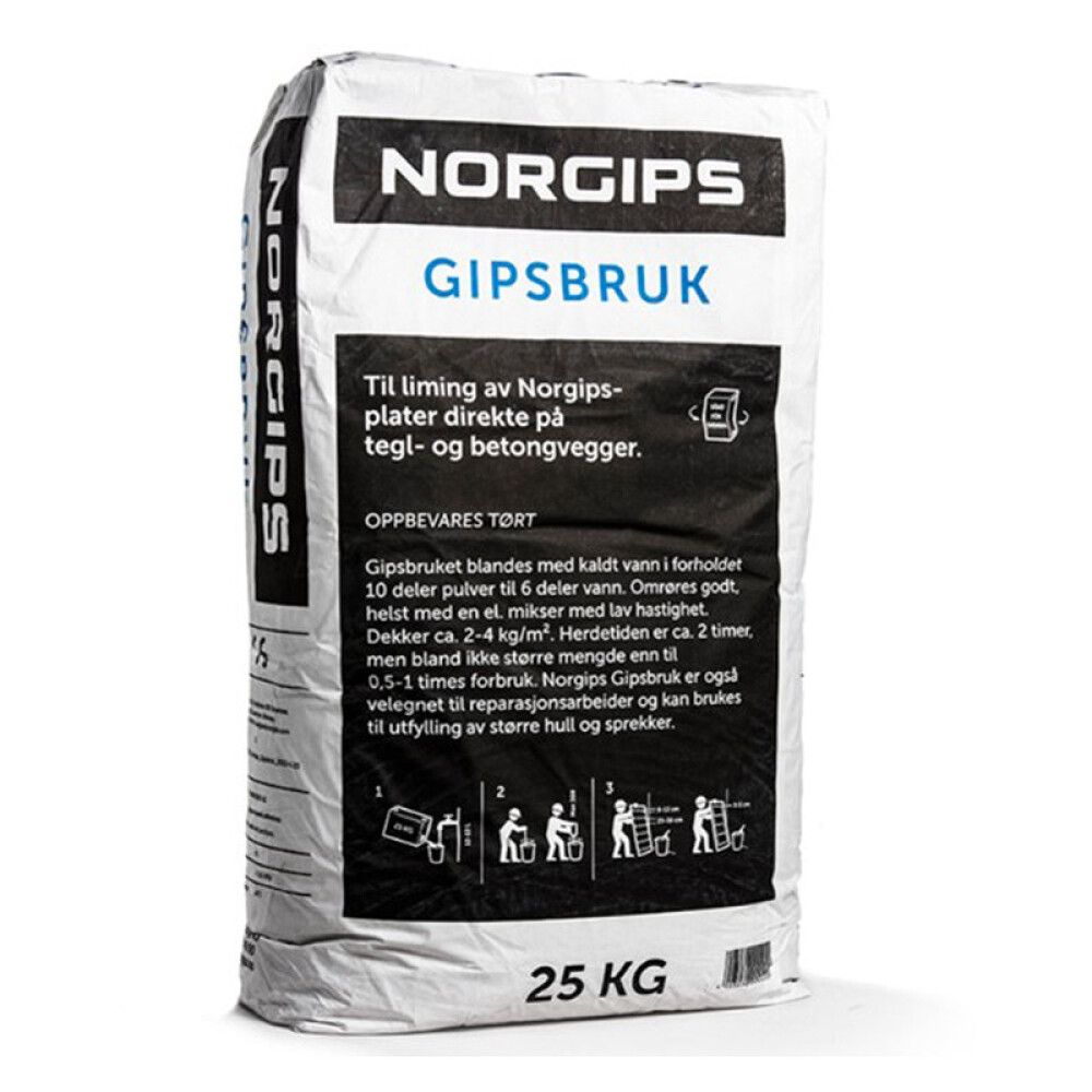 GIPSBRUK NORGIPS 25 KG