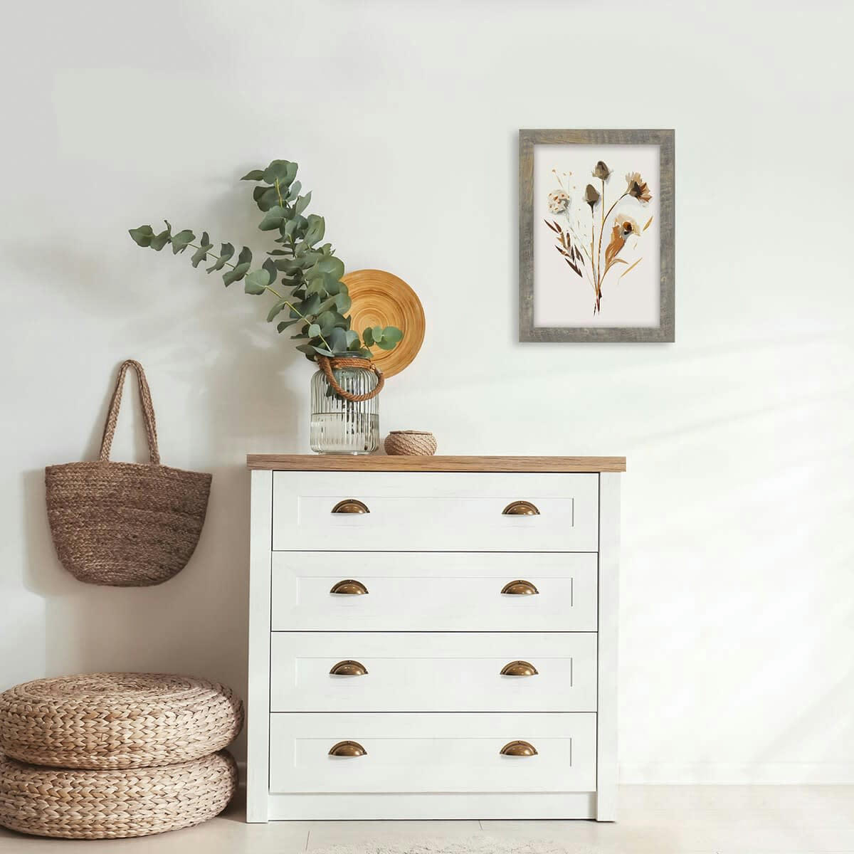 ALIZEE - Cadre photo brun 20x30 cm/A4 résine recyclée