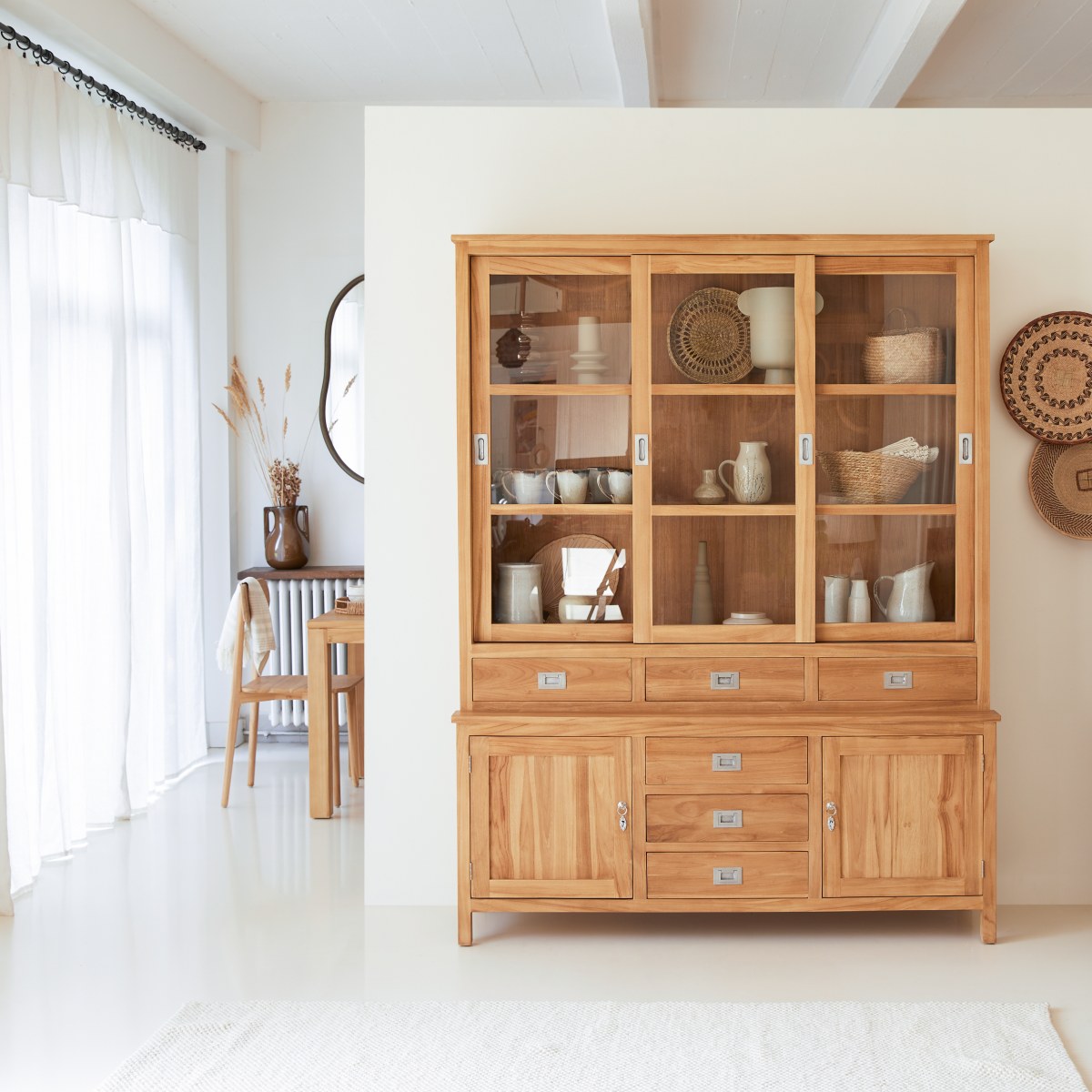 Tikamoon - Coffee Tek - Servieskast in massief teak 160 cm