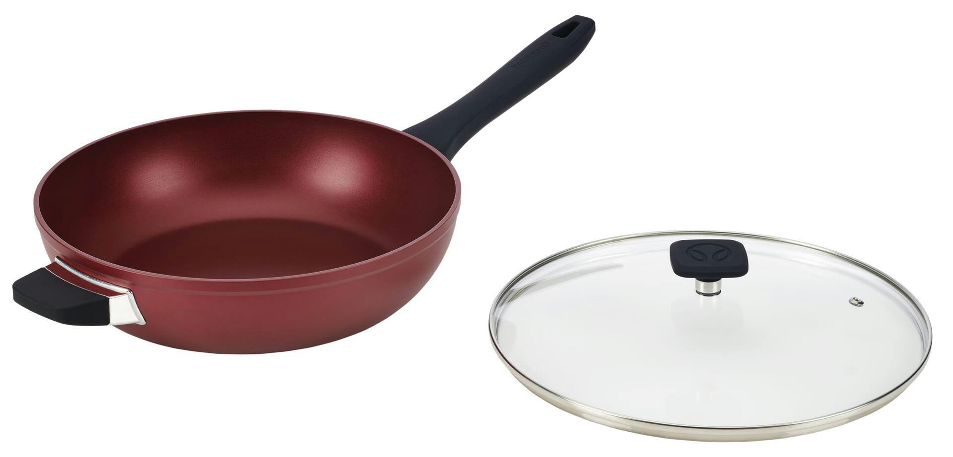 PADERNO Classic Jumbo Cooker, PFOA-Free, Non-Stick, Red, 3qt