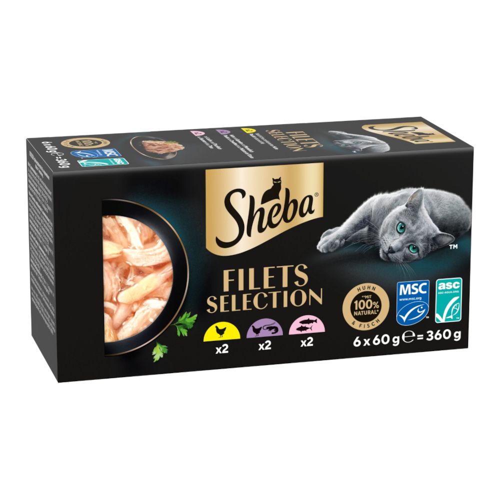 Sheba Fillets Saver Pack 6 x 60g