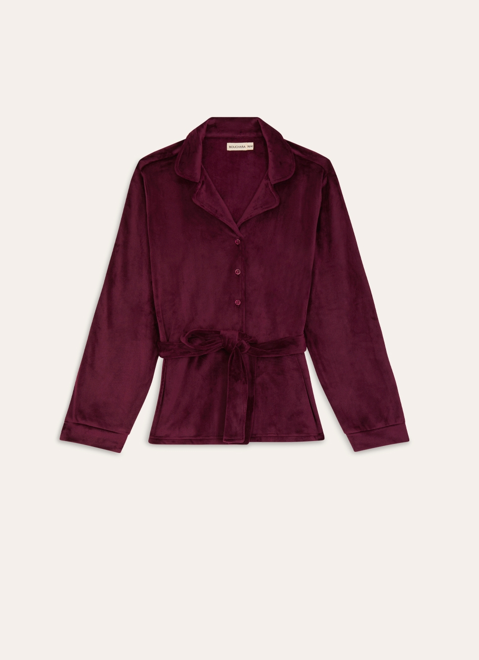 HAUT DE PYJAMA VELOURS ULTRA SAPHIR