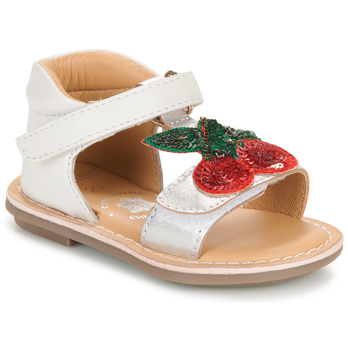 Minibel - CERISE - Silver / White / Red