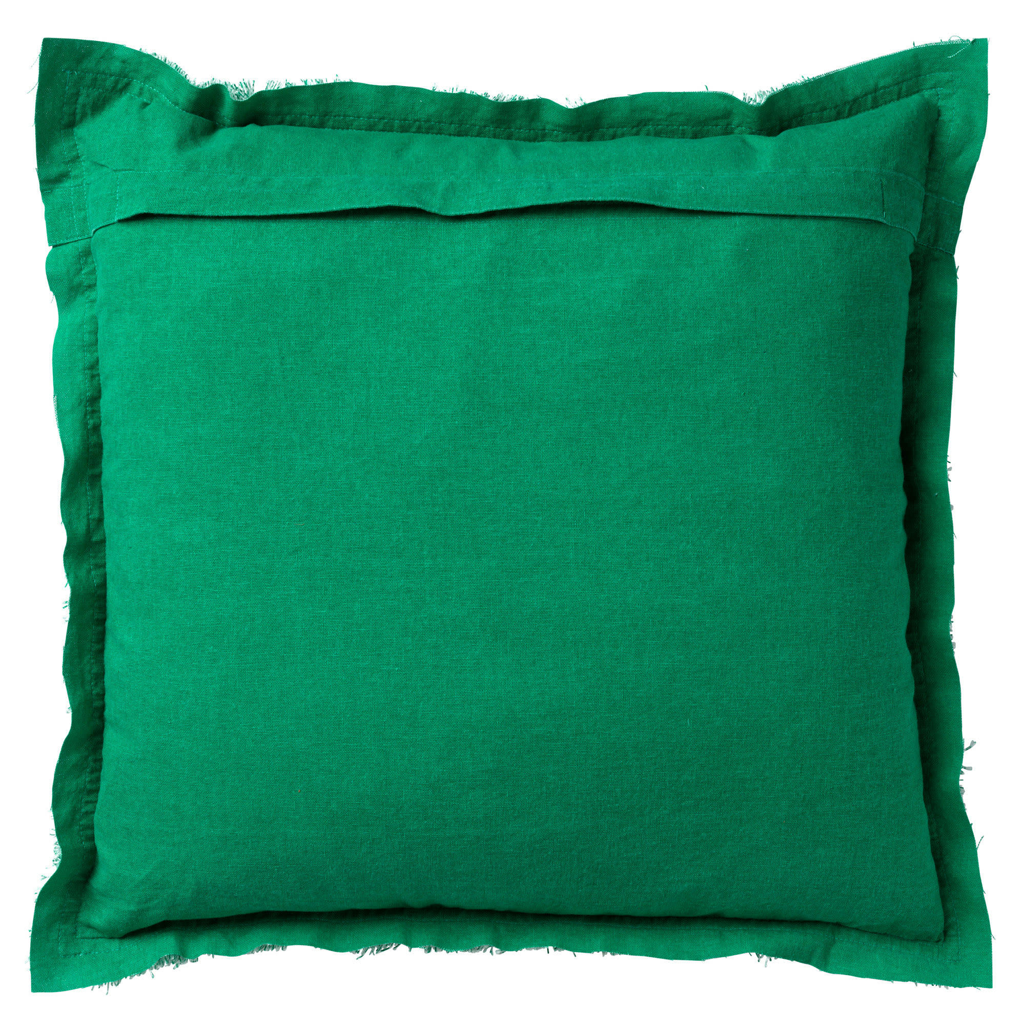 - Housse de coussin vert en coton-45x45 cm uni