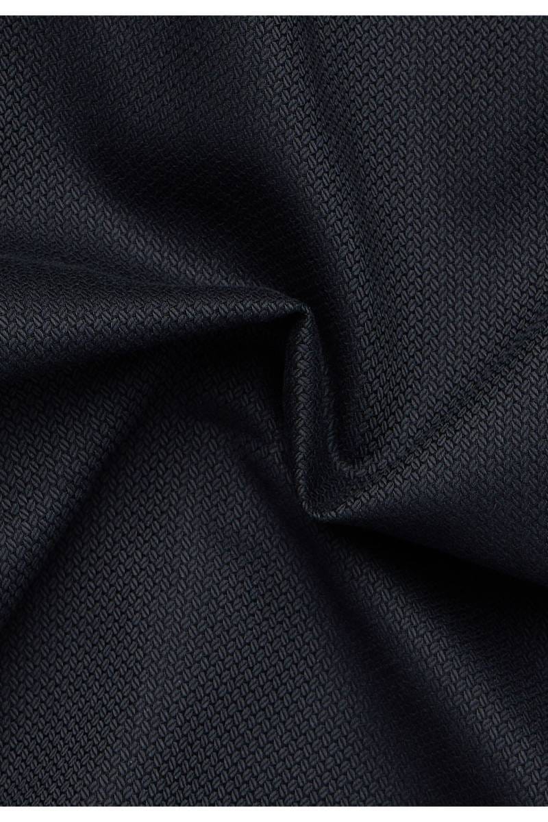 ETERNA Modern Fit Hemd schwarz, Strukturiert