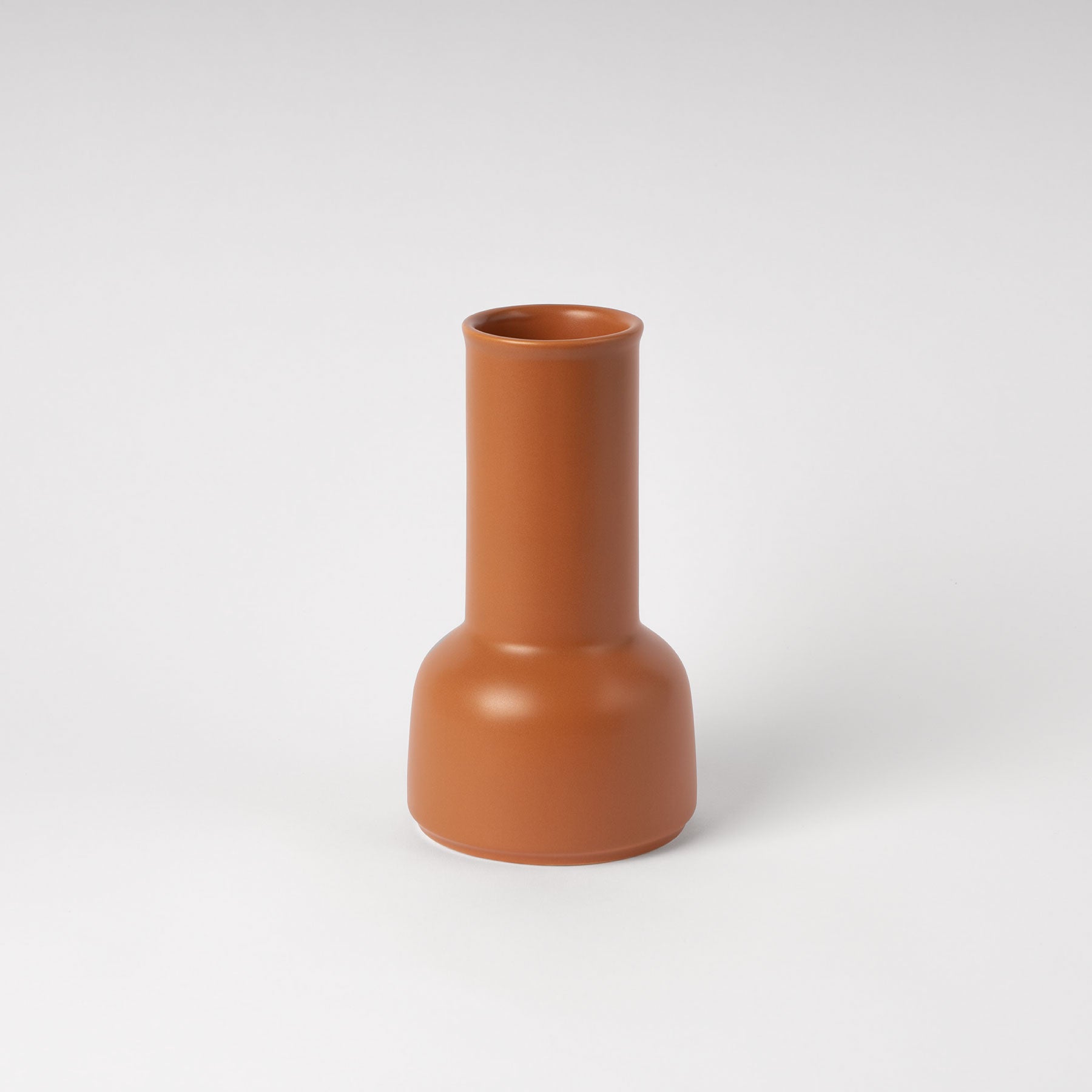 Cinnamon Ceramic Water Carafe - Rounded Bottle Silhouette