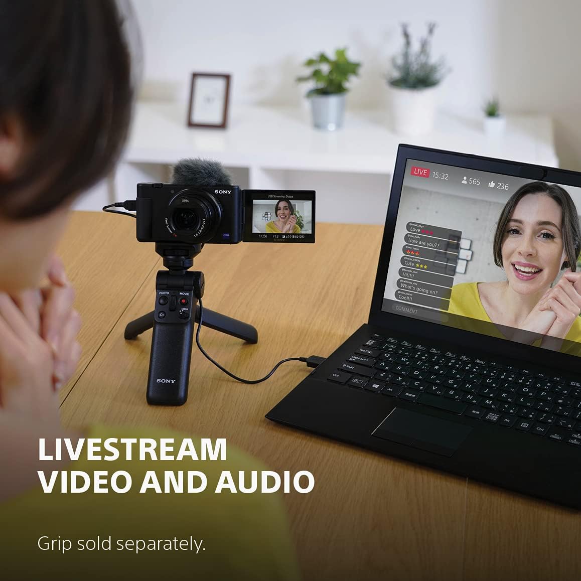 Sony ZV-1 20.1-Megapixel Digital Camera for Content Creators and Vloggers (Renewed)