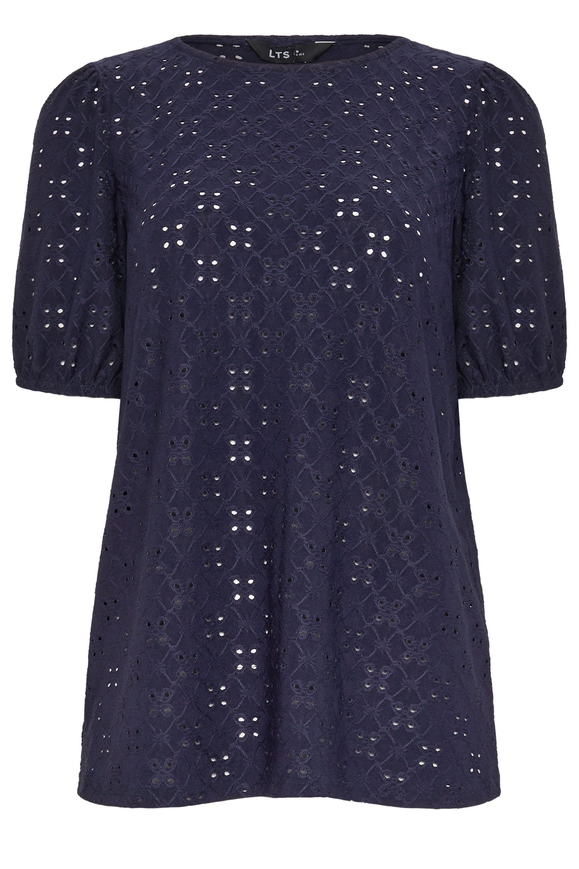 Long Tall Sally Tall Broderie Anglaise Puff Sleeve Top