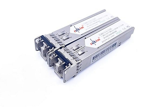 Elfcam - 2 Modules SFP 1,25 Gbps LC/UPC Duplex Multimode 850nm, 550m, Transceiver Fibre Optique Performant