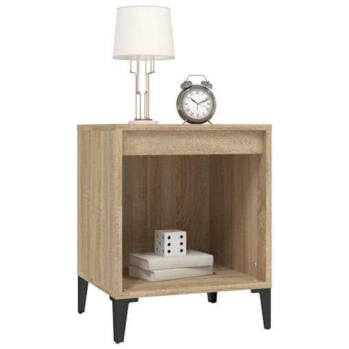 NNEVL Bedside Cabinets 2 pcs Sonoma Oak 40x35x50 cm