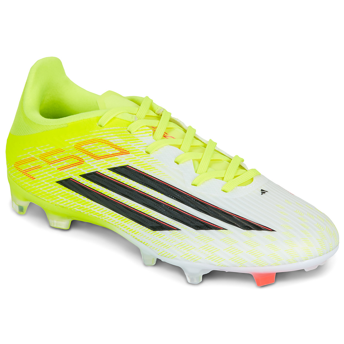 adidas - F50 LEAGUE FG/MG TESOYE/CBLACK/LUCRED - White / Yellow