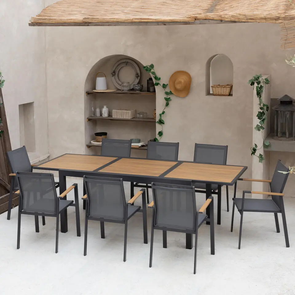 Happy Garden Tuinmeubilair PALERMO - Grijs - Aluminium