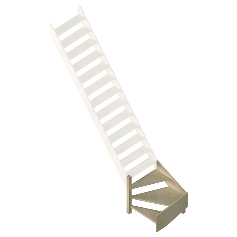 1/4 tournant gauche pour escalier de meunier Cottage Large SOGEM