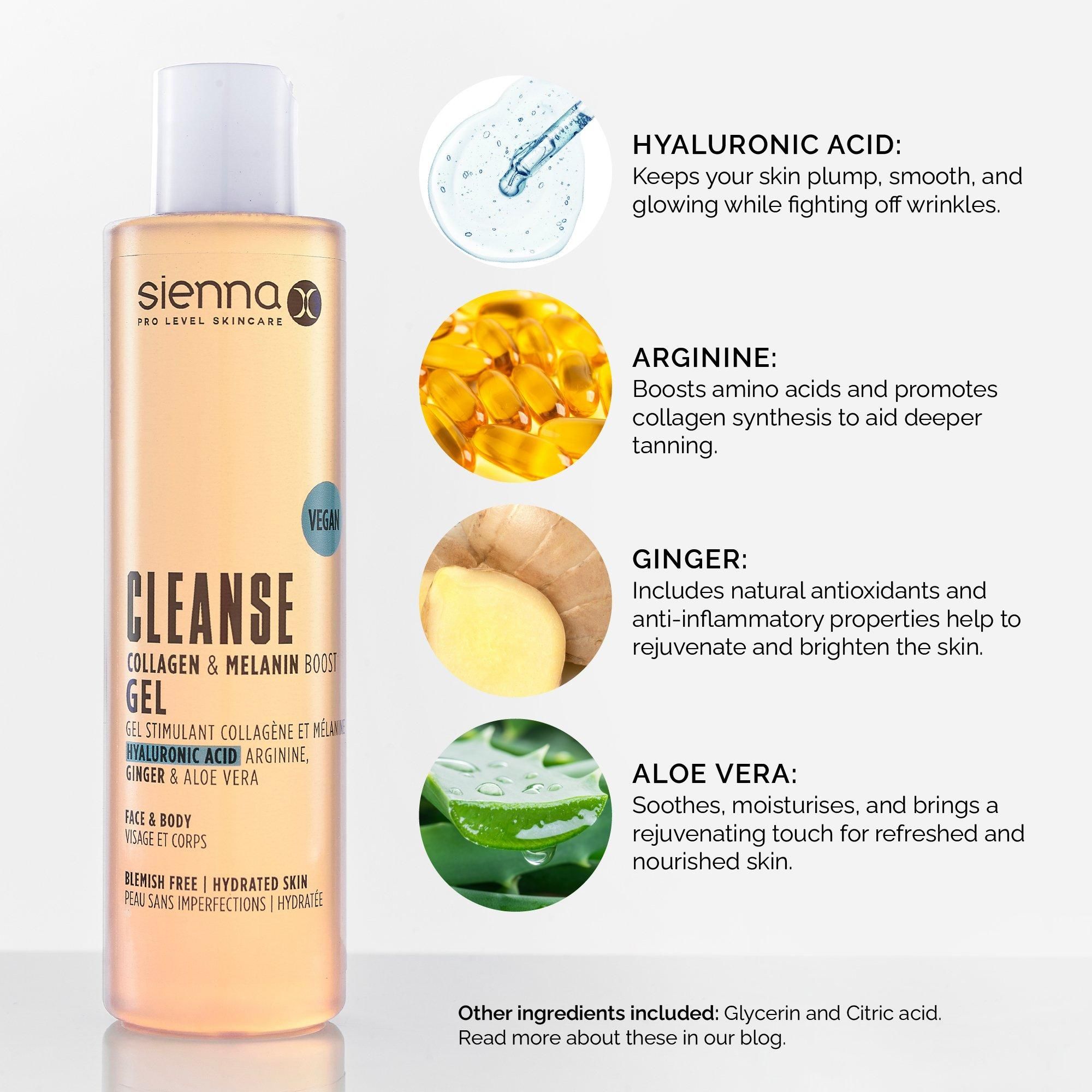 Sienna X Cleanse Collagen and Melanin Boosting Gel