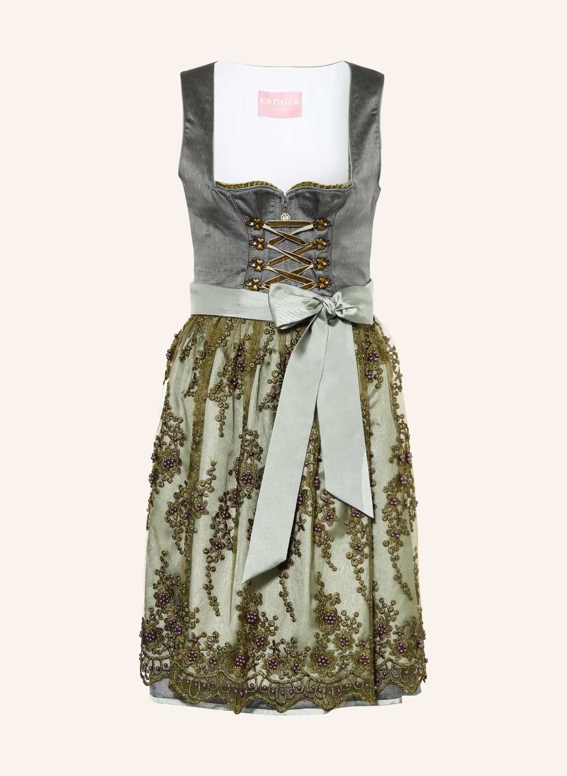 KRÜGER Dirndl LUNESSA mit Schmucksteinen