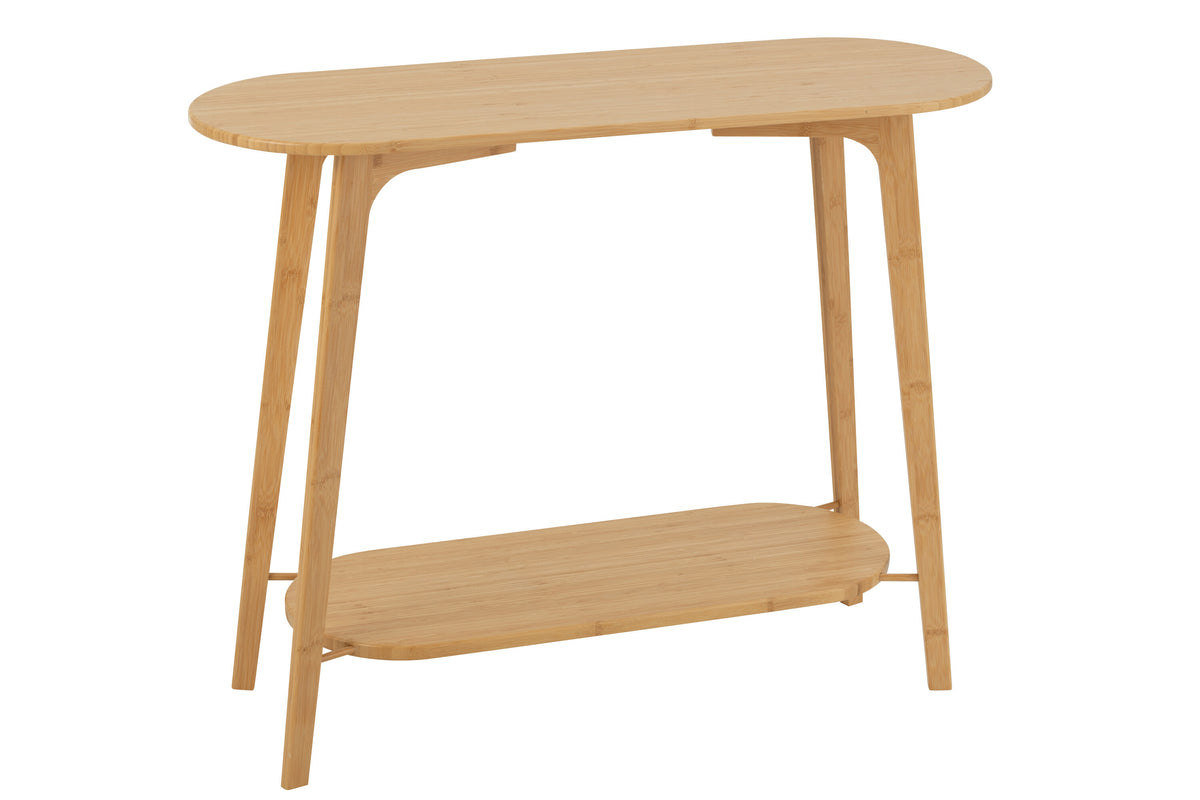 J-Line console Square - bamboe - naturel
