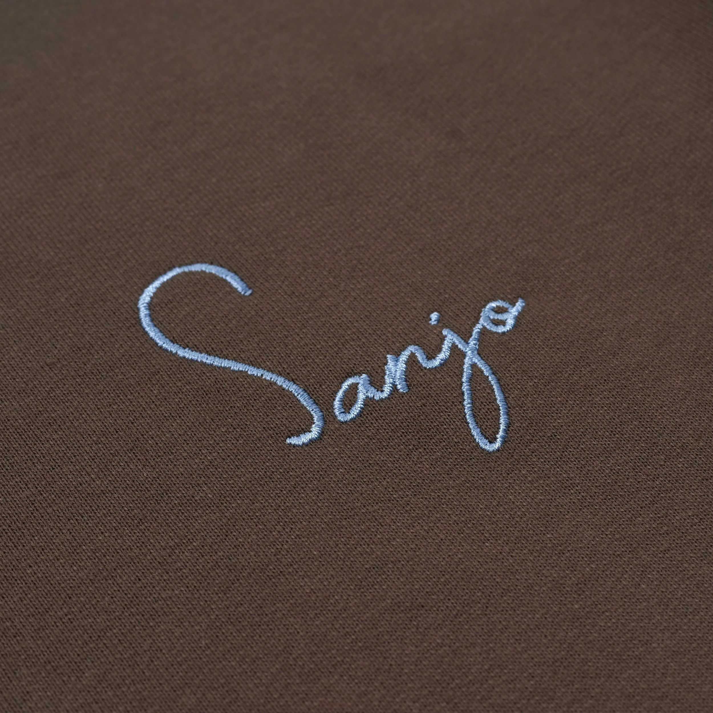 Sanjo 1954 Cream Logo Sweater // Brown
