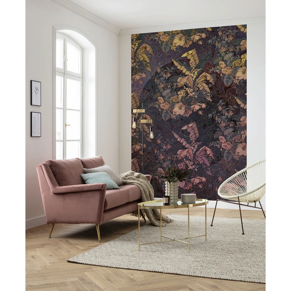 Vliestapete »Orient Violet«, Breite 200 cm, seidenmatt