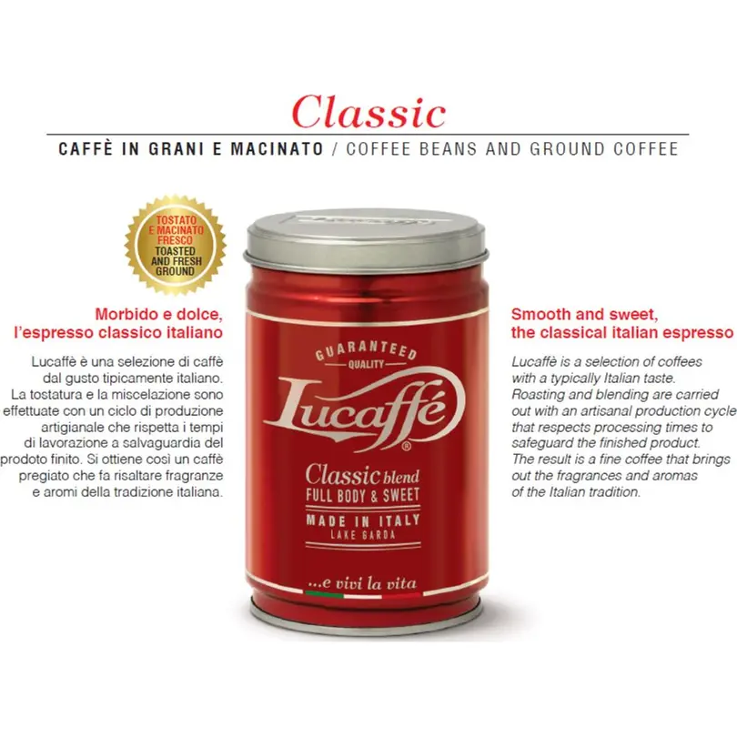 Kaffeedose Lucaffé Dosen Classic