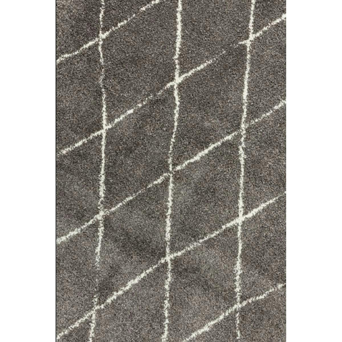 DIKO - Tapis style berbère en Polypropylène Gris 160x230 cm