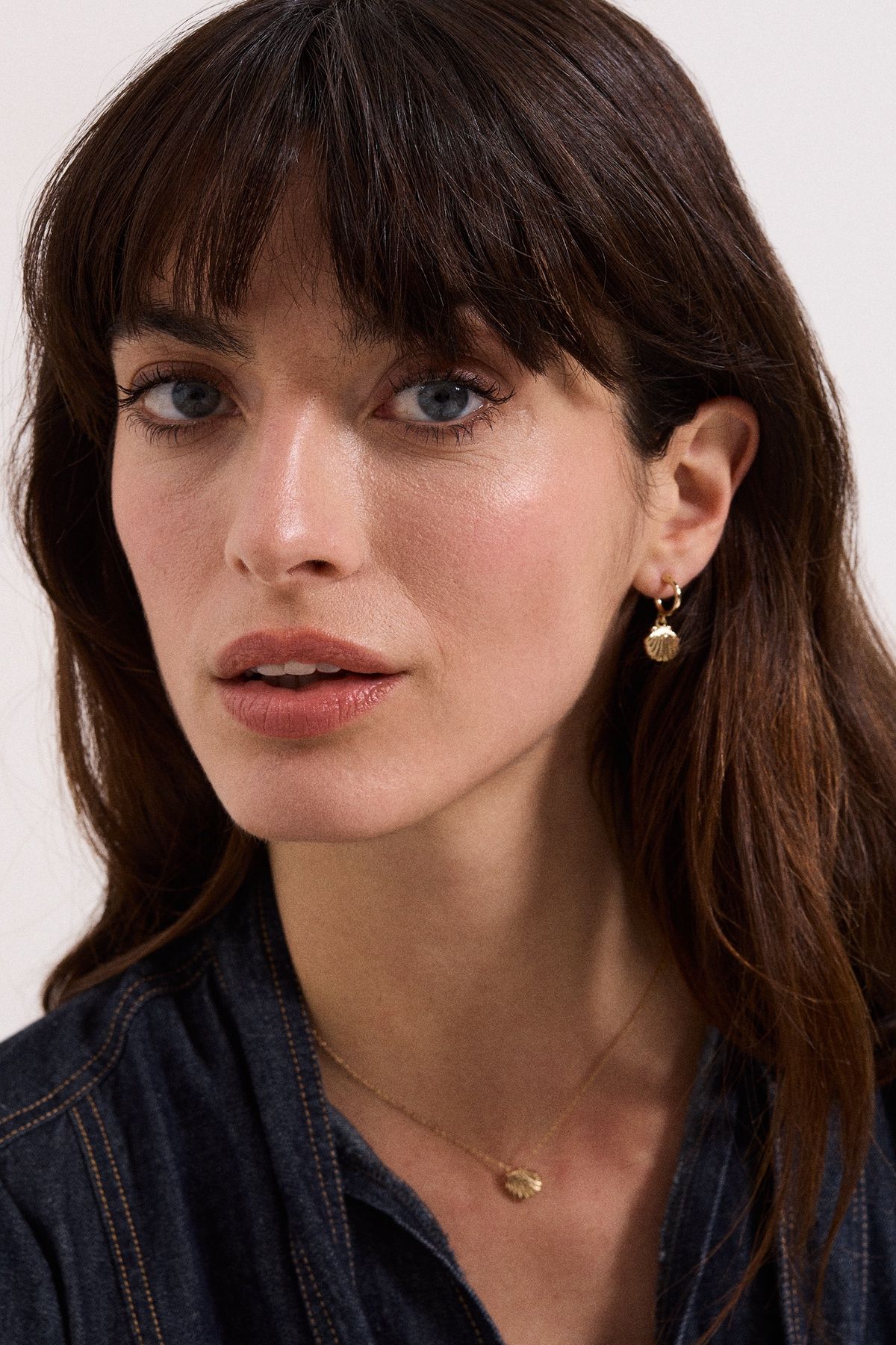 Phase Eight Shell Hoop Earrings