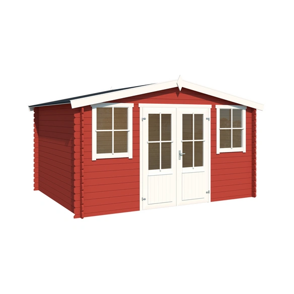 Gartenhaus »Dallas«, BxHxT: 410,9 x 233,7 x 312 cm (Außenmaße inkl. Dachüberstand), Holz