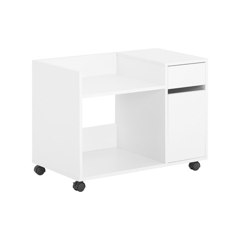 SoBuy Kontener biurowy z jedną szufladą Biały 72x40x54cm ASK02-W
