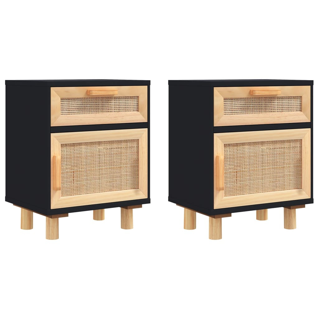 2x Szafka Nocna Stolik Komodaz Szufladą Do Sypialni 40x30x50 cm