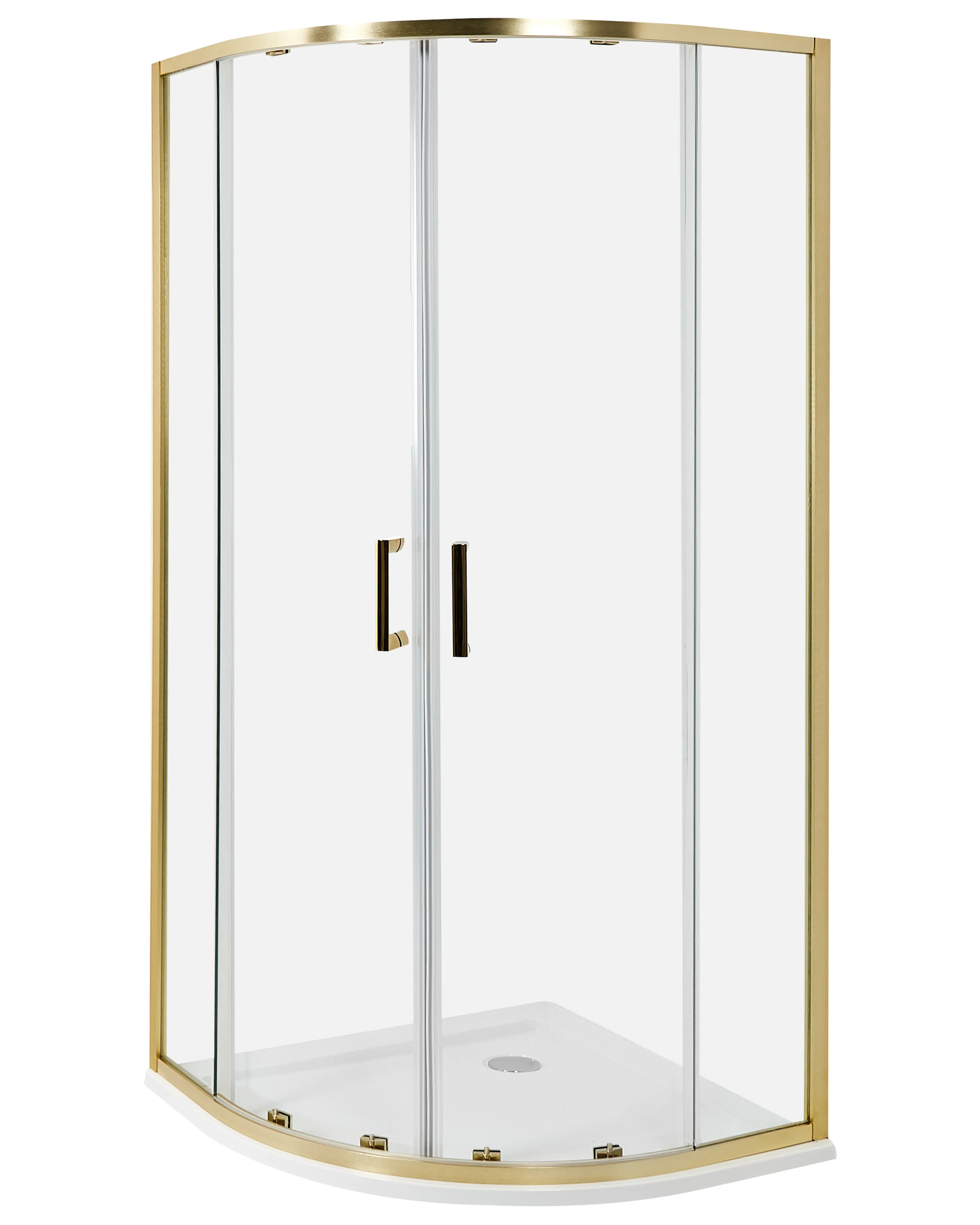 Shower Enclosure JUKATAN 800 x 800 x 1850 mm Gold