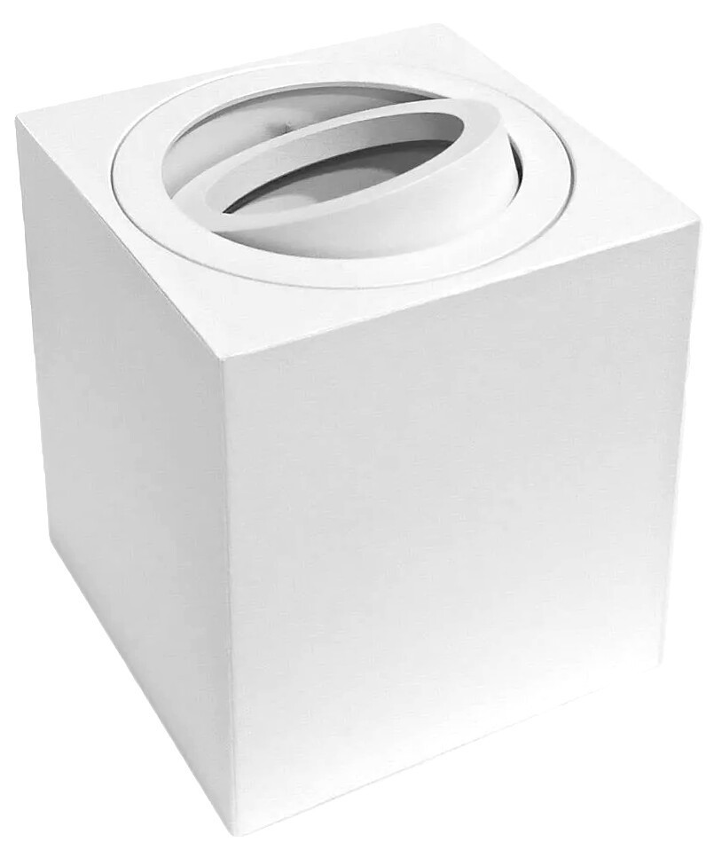 Spot kwadratowy biały MODUS 1xGU10x10W wym:8,4x8x8cm IP20 IdeaLED