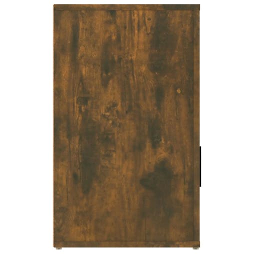 NNEVL Bedside Cabinet Smoked Oak 50x36x60 cm Engineered Wood