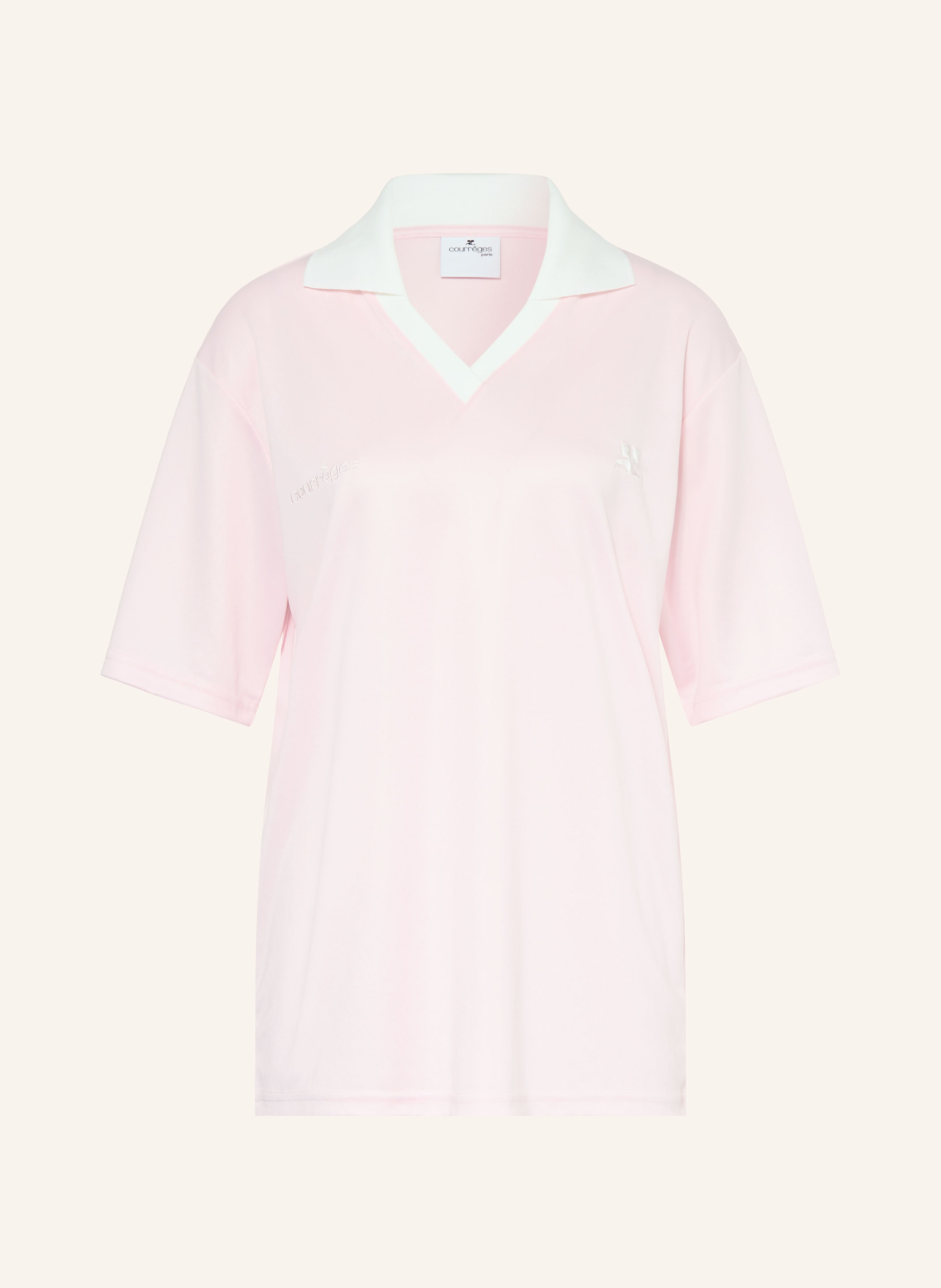 Courrèges Oversized-Poloshirt aus Jersey