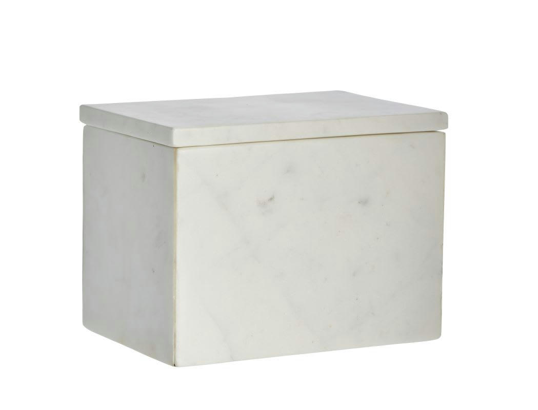 - Boîte en marbre blanc H13