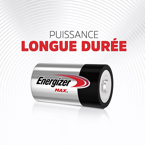2 Piles alcalines LR20 Max D Energizer