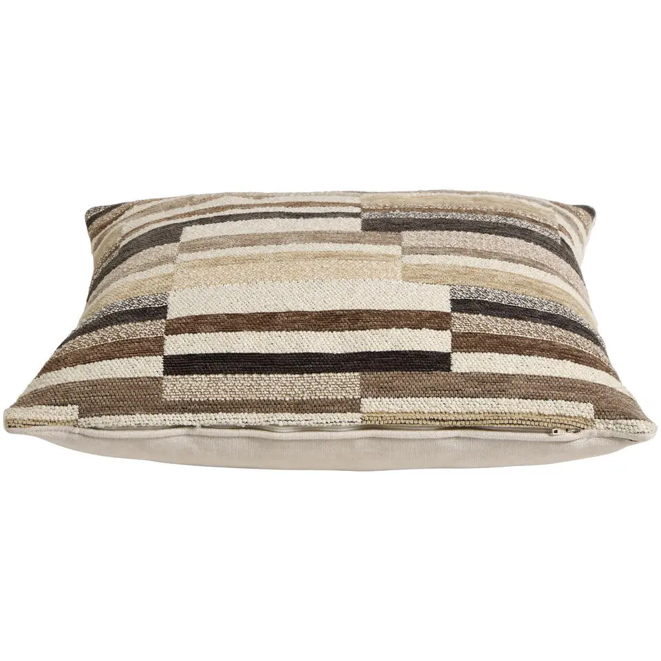 Sierkussen Siem - taupe/bruin - 45x45 cm