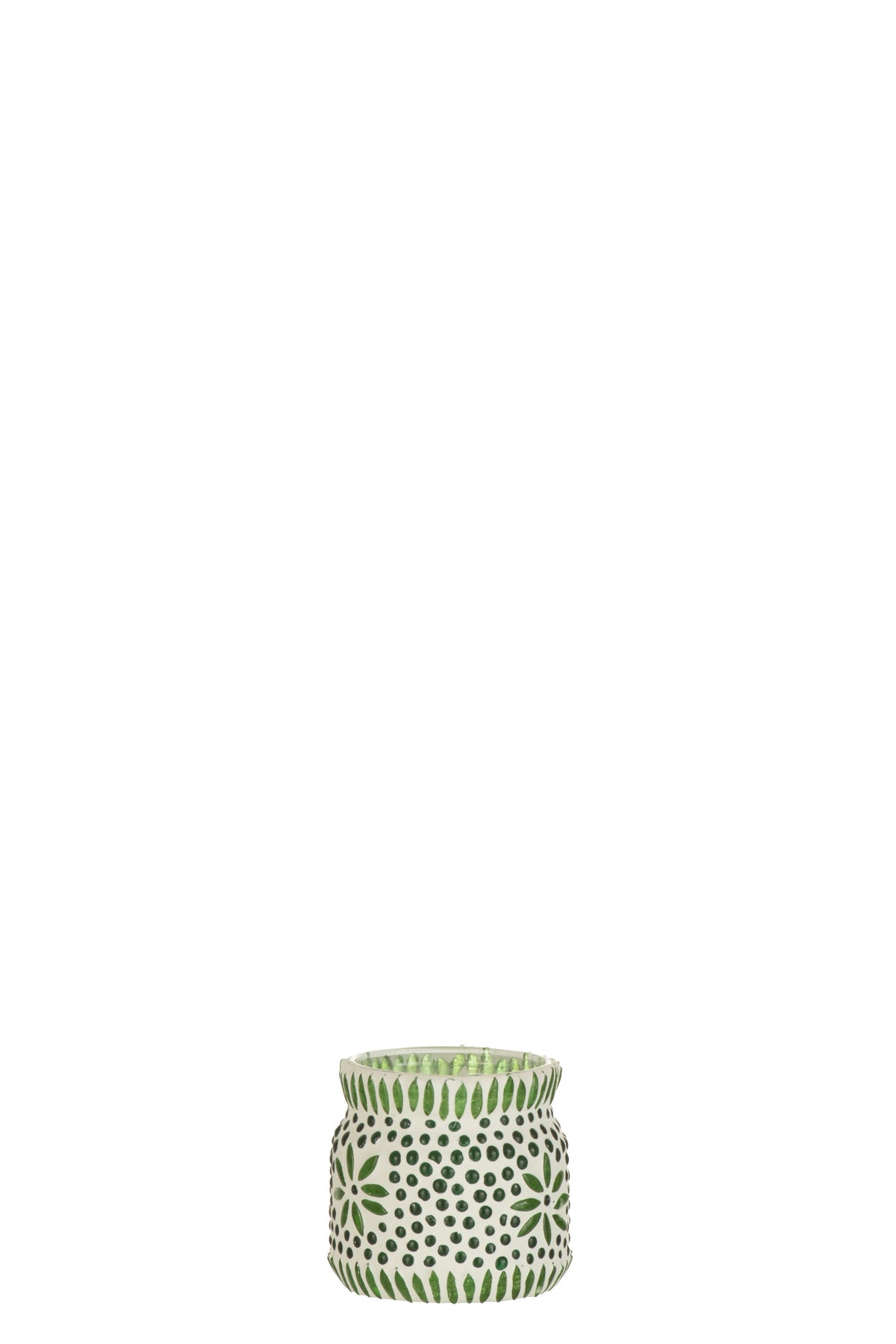 J-Line kaarshouder Bram - glas - groen - medium - 4 stuks
